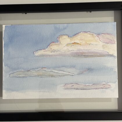 Mariia Marinkova's watercolor 'Clouds'