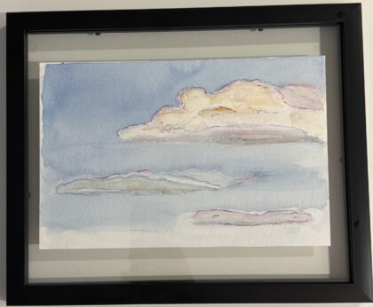 Mariia Marinkova's watercolor 'Clouds'